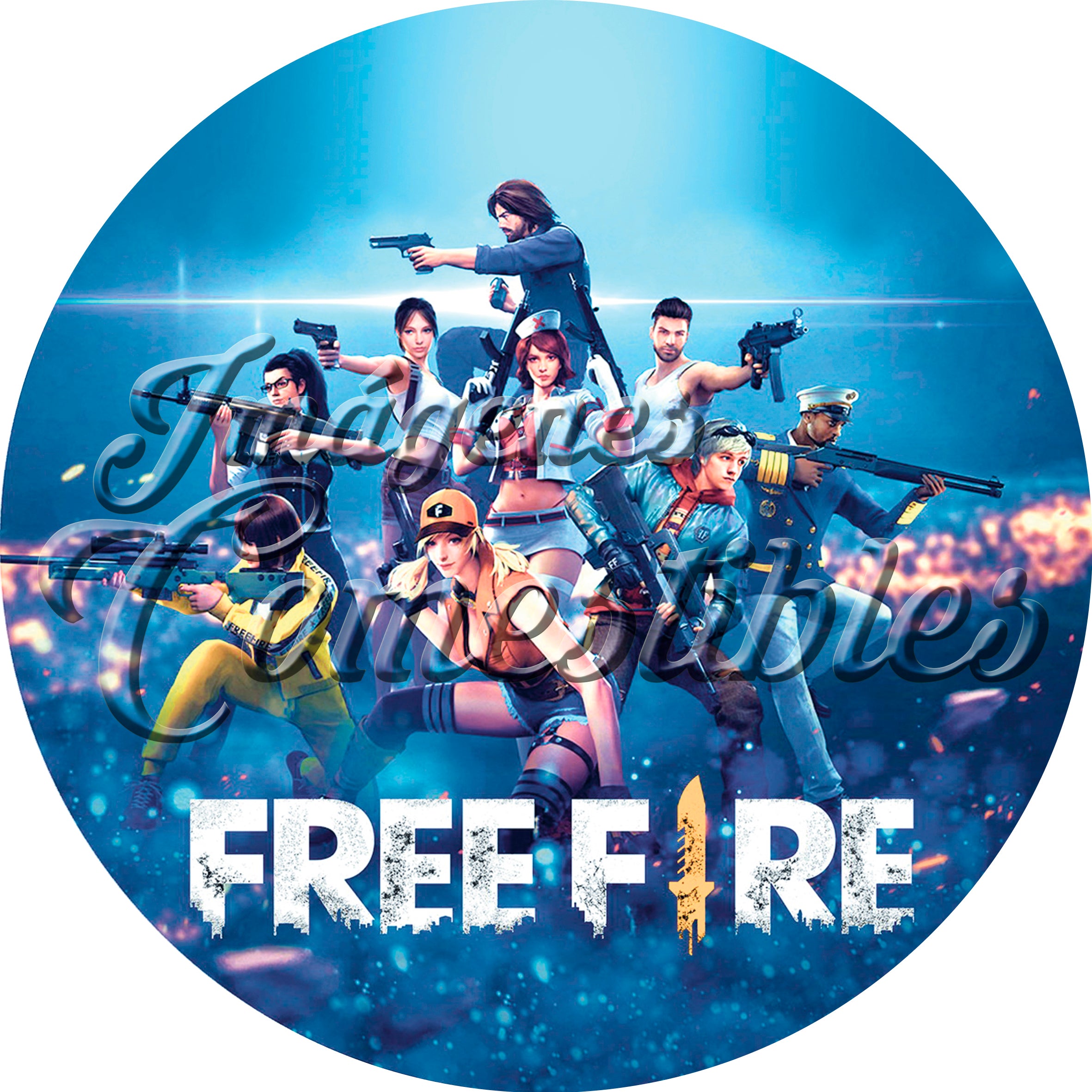 Oblea comestible - Free fire-2