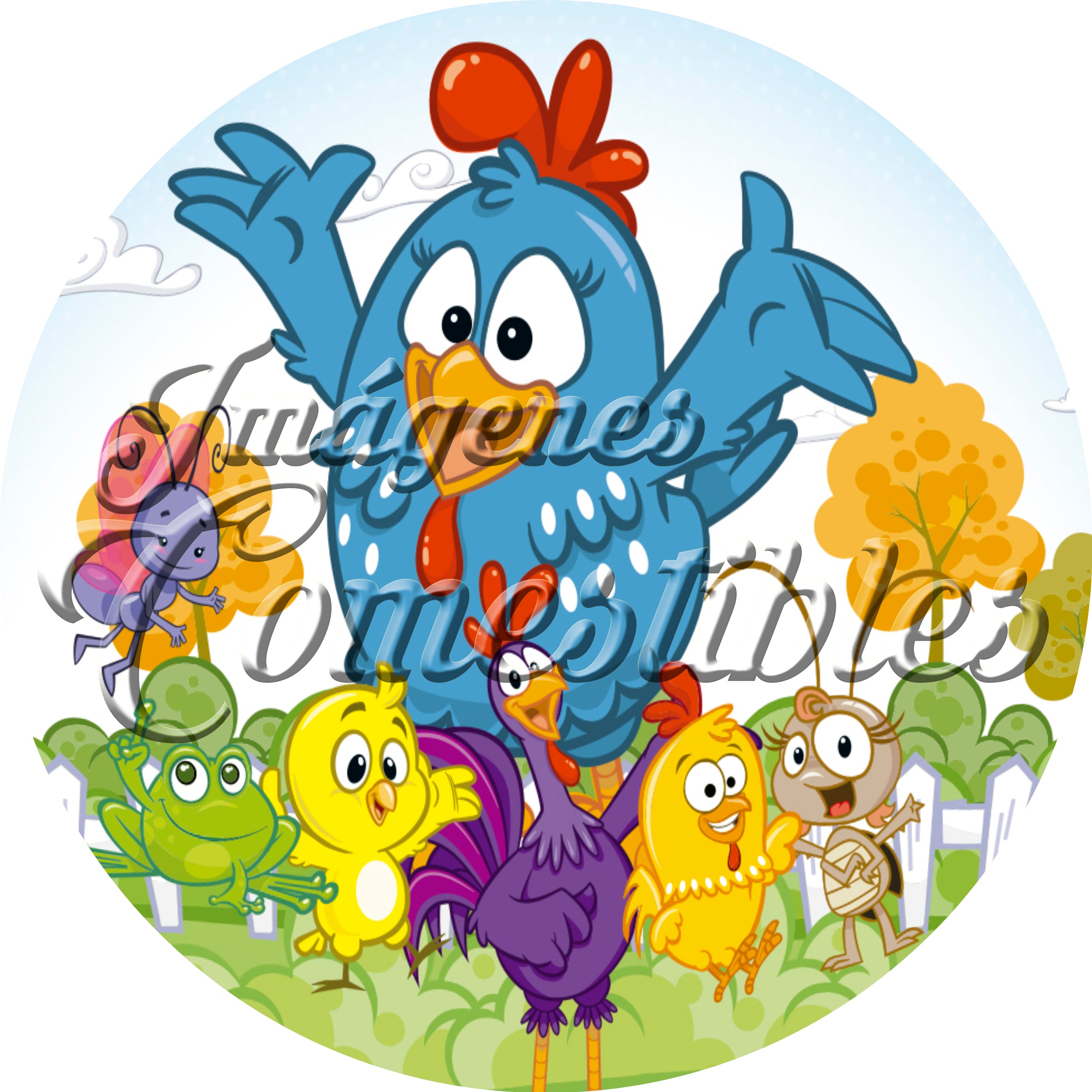 Oblea comestible - Gallina pintadita