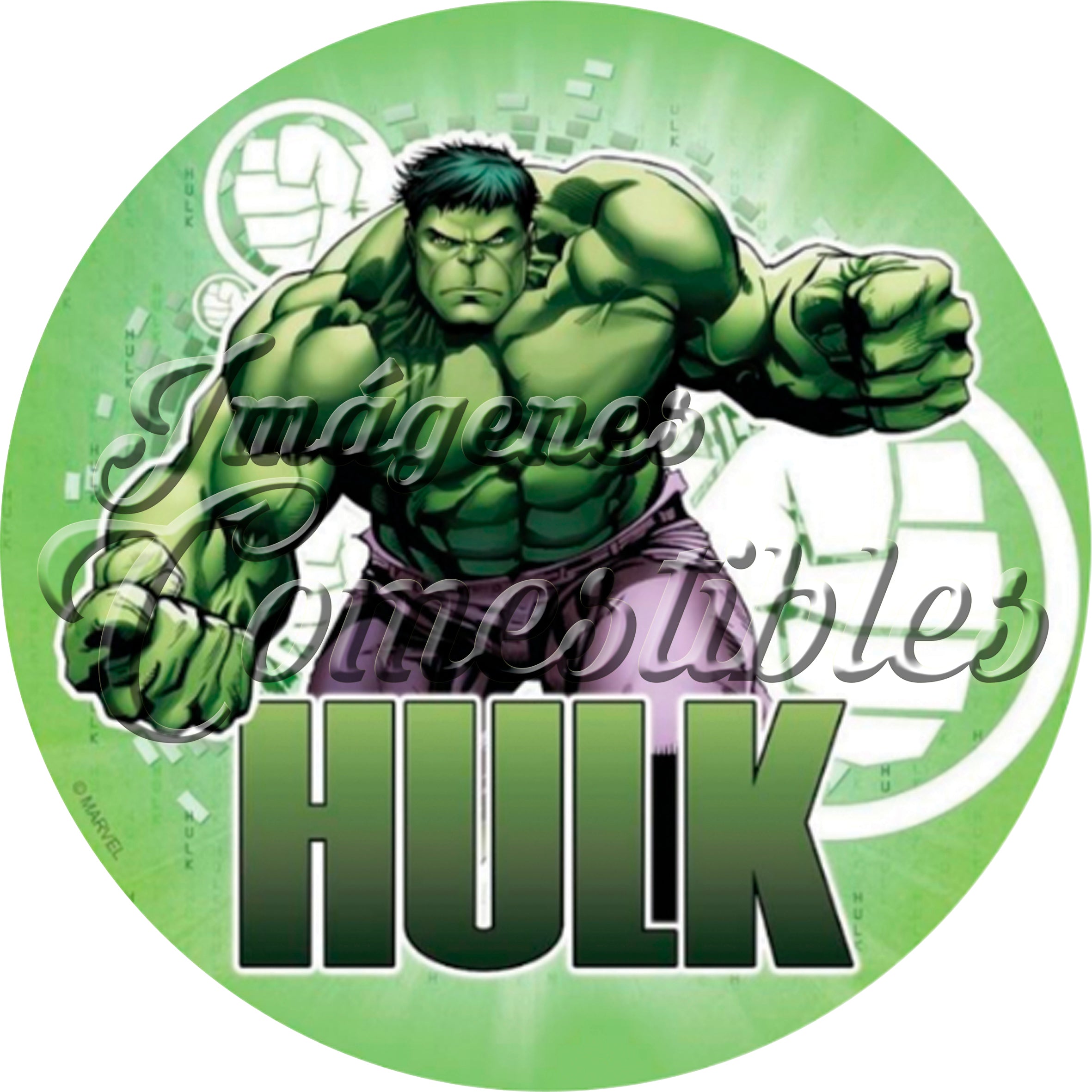 Oblea comestible - Hulk
