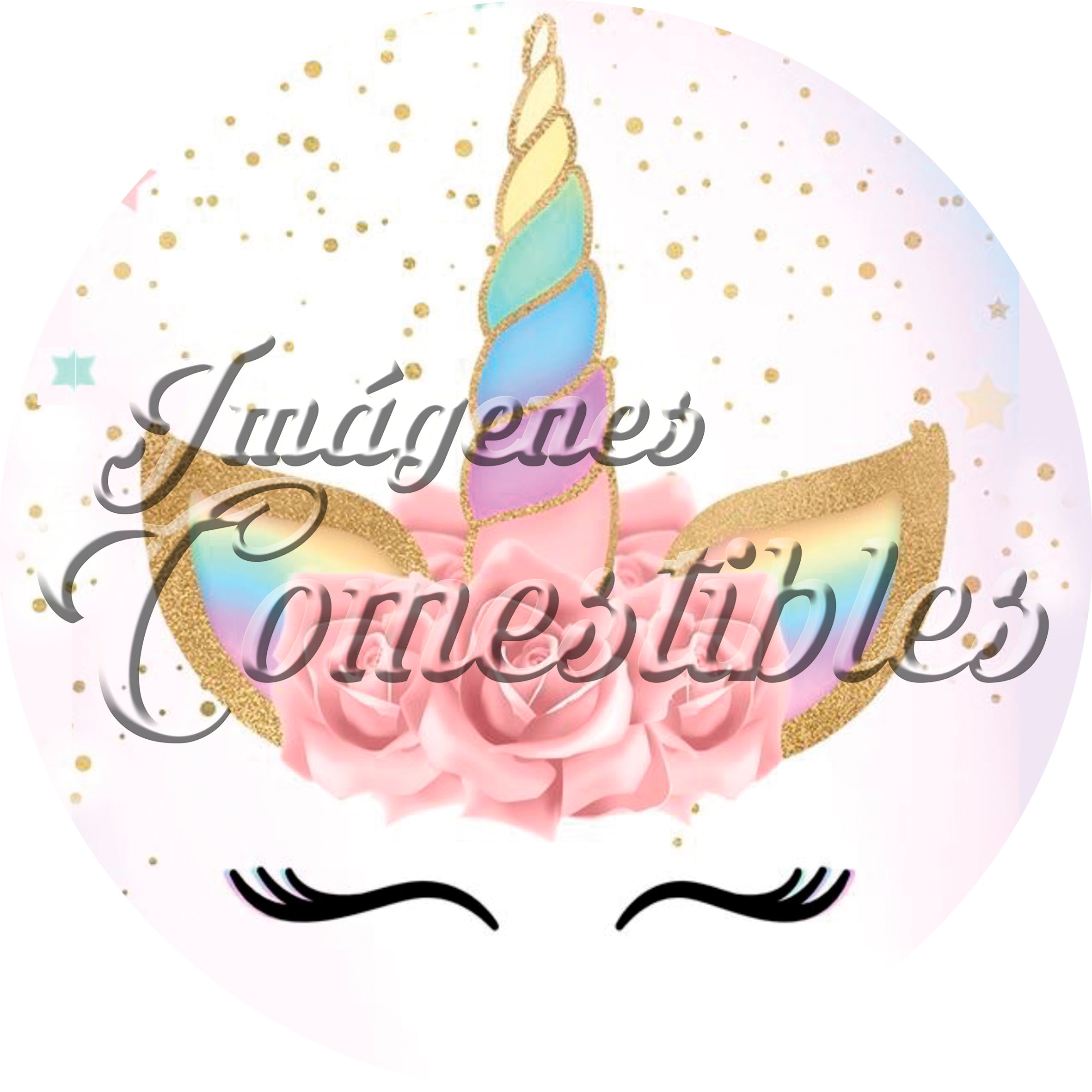 Oblea comestible - Unicornio-5