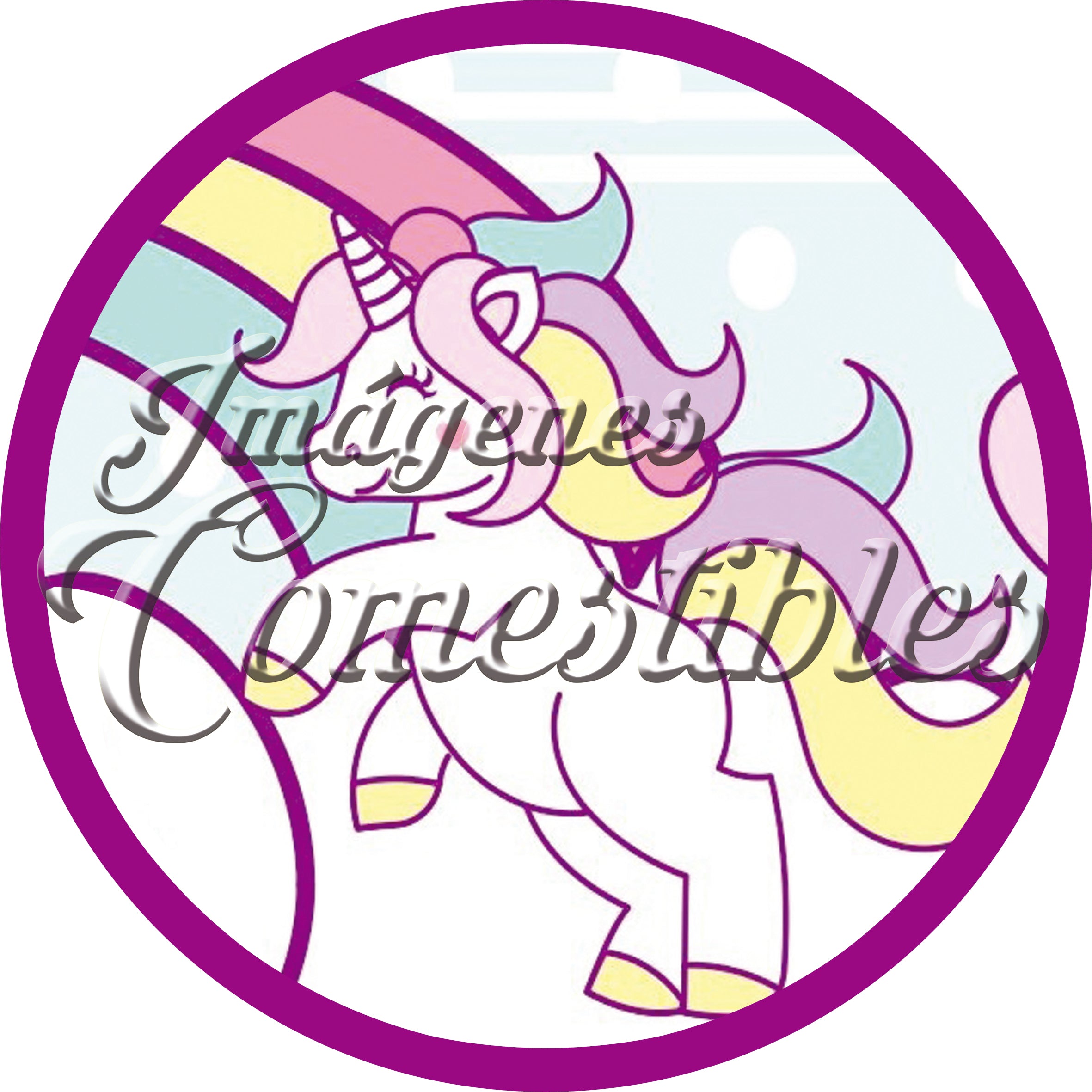 Oblea comestible - Unicornio