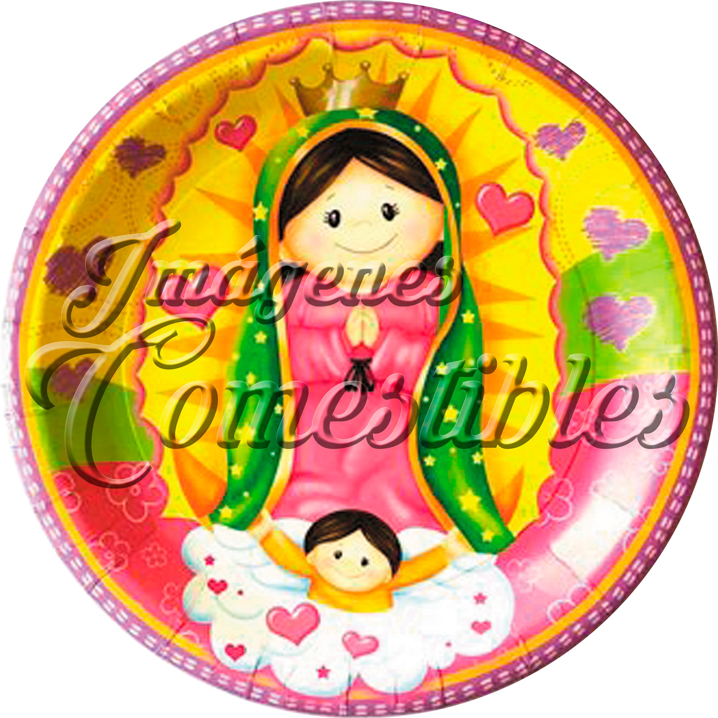 Oblea comestible - Virgencita plis-1
