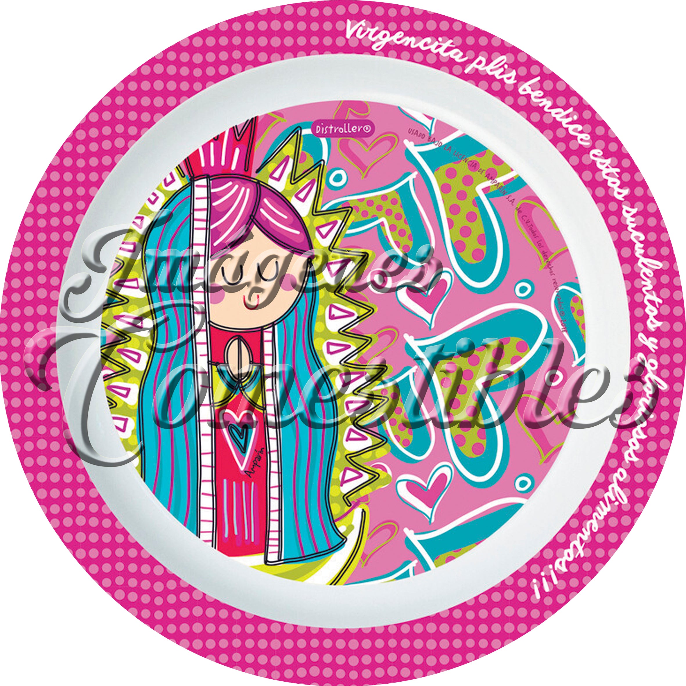 Oblea comestible - Virgencita plis